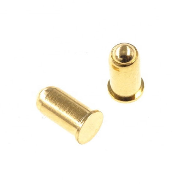 High Current 3 Amps SMD Gold Plated 5u Brass Connector Spring-Loaded 3.0mm Flange Short stroke Ball Point Pogo Pin Connector