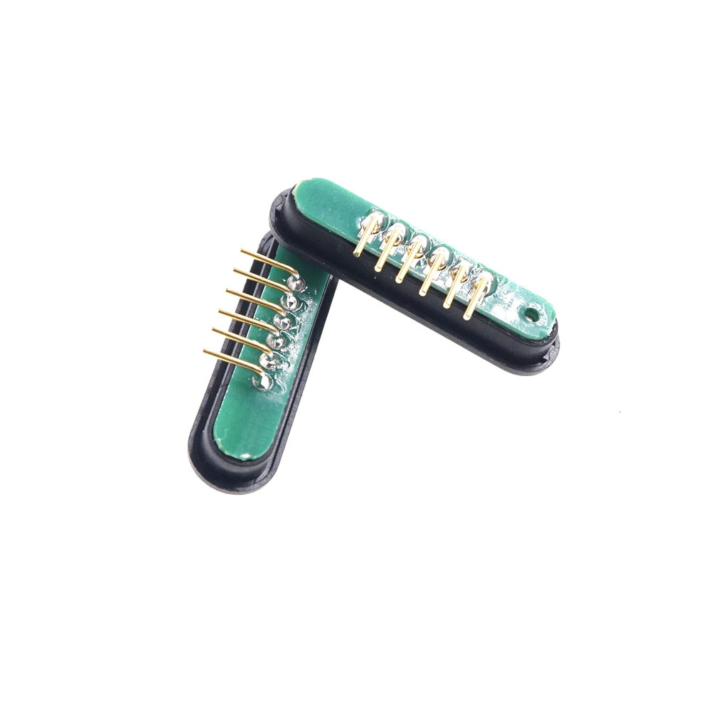 Spring Loaded Header Male Female 2 3 4 5 6 7 8 9  Pins Right Angle Through Hole 90 Degree 5A 12V DC Waterproof Pad Magnetic Pogo Pin