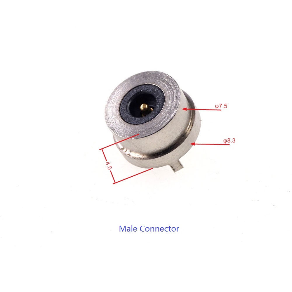 Mini Circular Shape 7.5MM Diameter Magnetic Connector Pogo Pin Male Female 1 Pole 3A LED Smart Electronic Power Charge