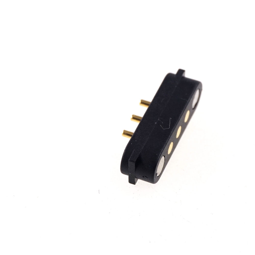 Spring Loaded Male Female 2.54 MM Pitch Through Holes PCB BTB Connector 2A 36V DC Magnetic Pogo Pin 3 Pole
