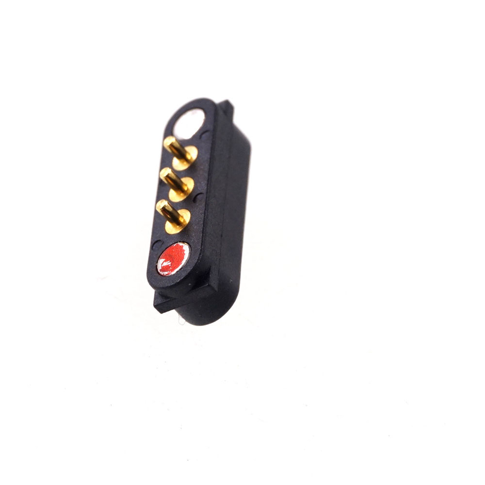 Spring Loaded Male Female 2.54 MM Pitch Through Holes PCB BTB Connector 2A 36V DC Magnetic Pogo Pin 3 Pole