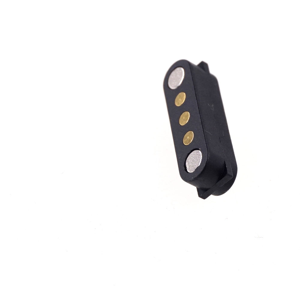 Spring Loaded Male Female 2.54 MM Pitch Through Holes PCB BTB Connector 2A 36V DC Magnetic Pogo Pin 3 Pole