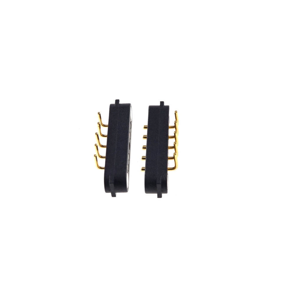 Spring Loaded Header Male Female 5 Pins 2.54 mm Grid Strip Straight Through Hole 180 Degree Right Angle Through Hole 90 Degree2A 36V DC Magnetic Pogo Pin