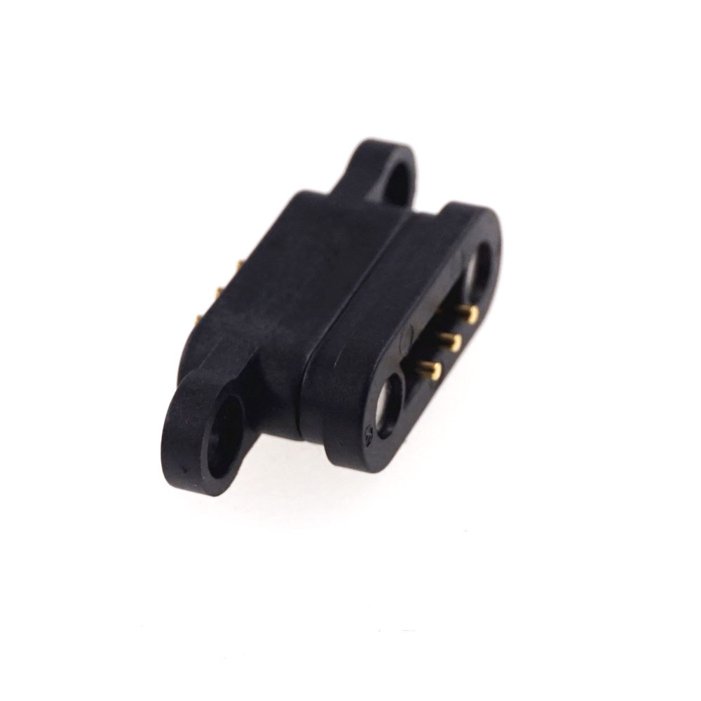 Wholesale Spring Magnet Pogo Pin Connector 3 Pins 2.3 mm Pitch Single row Male Female Header Probe Contact through Hole PCB