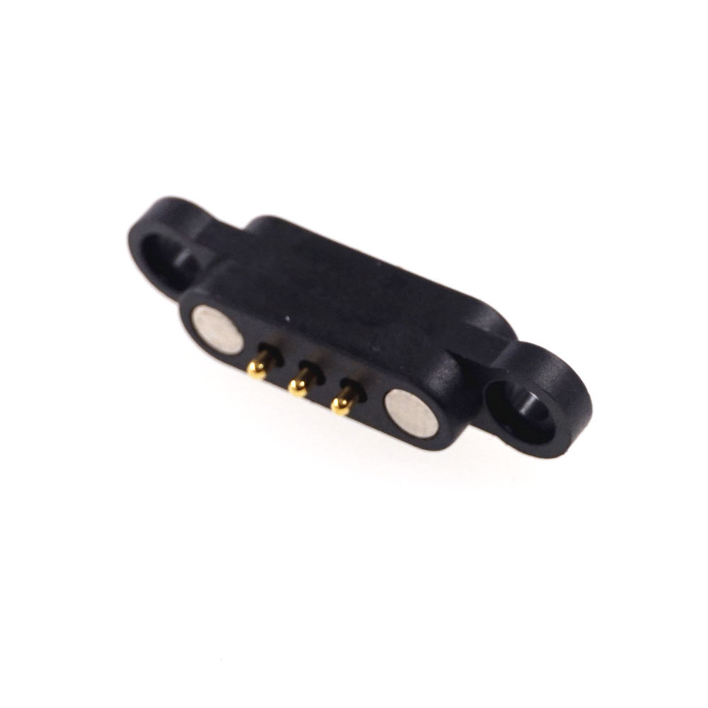 Wholesale Spring Magnet Pogo Pin Connector 3 Pins 2.3 mm Pitch Single row Male Female Header Probe Contact through Hole PCB