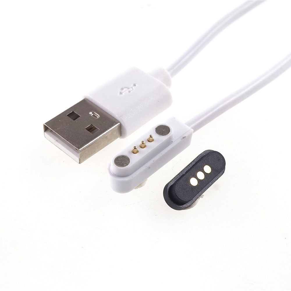 Spring Loaded Magnetic Pogo Pin 3 Positon 2.3 MM Pitch Vertical Single Row Through Holes Solder Male Female Probe Contact