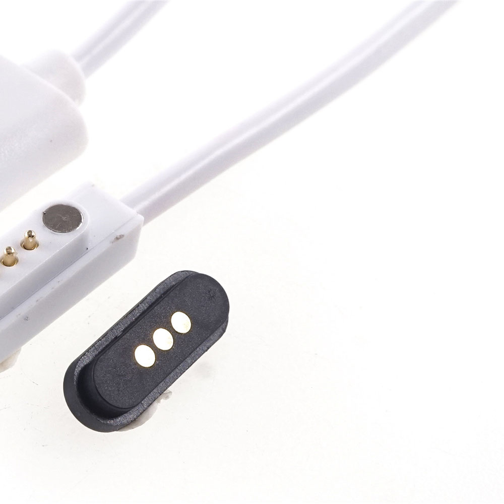 Spring Loaded Magnetic Pogo Pin 3 Positon 2.3 MM Pitch Vertical Single Row Through Holes Solder Male Female Probe Contact
