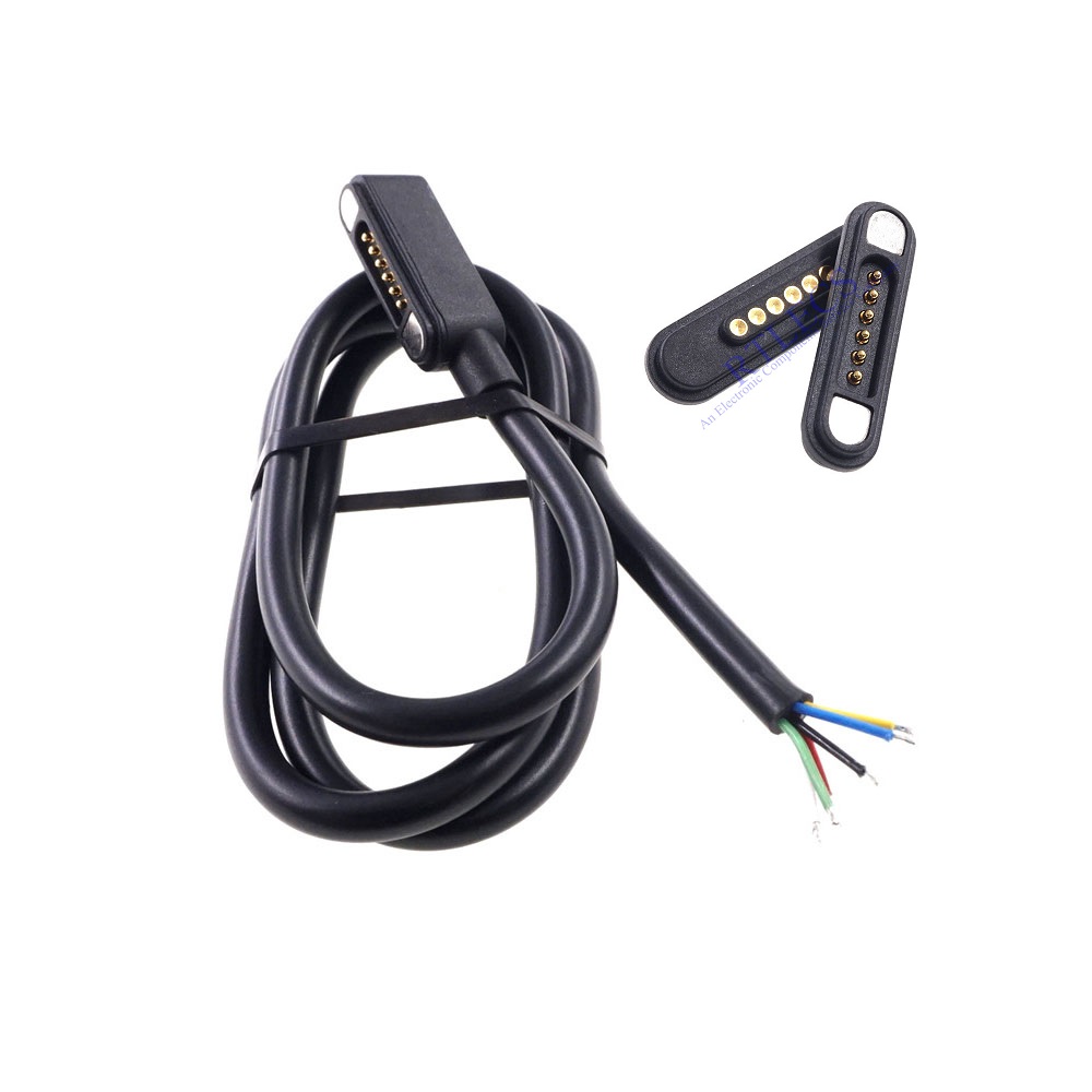 Magnetic Connector 5  6 Pole Cable Wires Male Female 2.2 MM Grid THT 3A Spring Loaded Pogo Pin Waterproof Pad