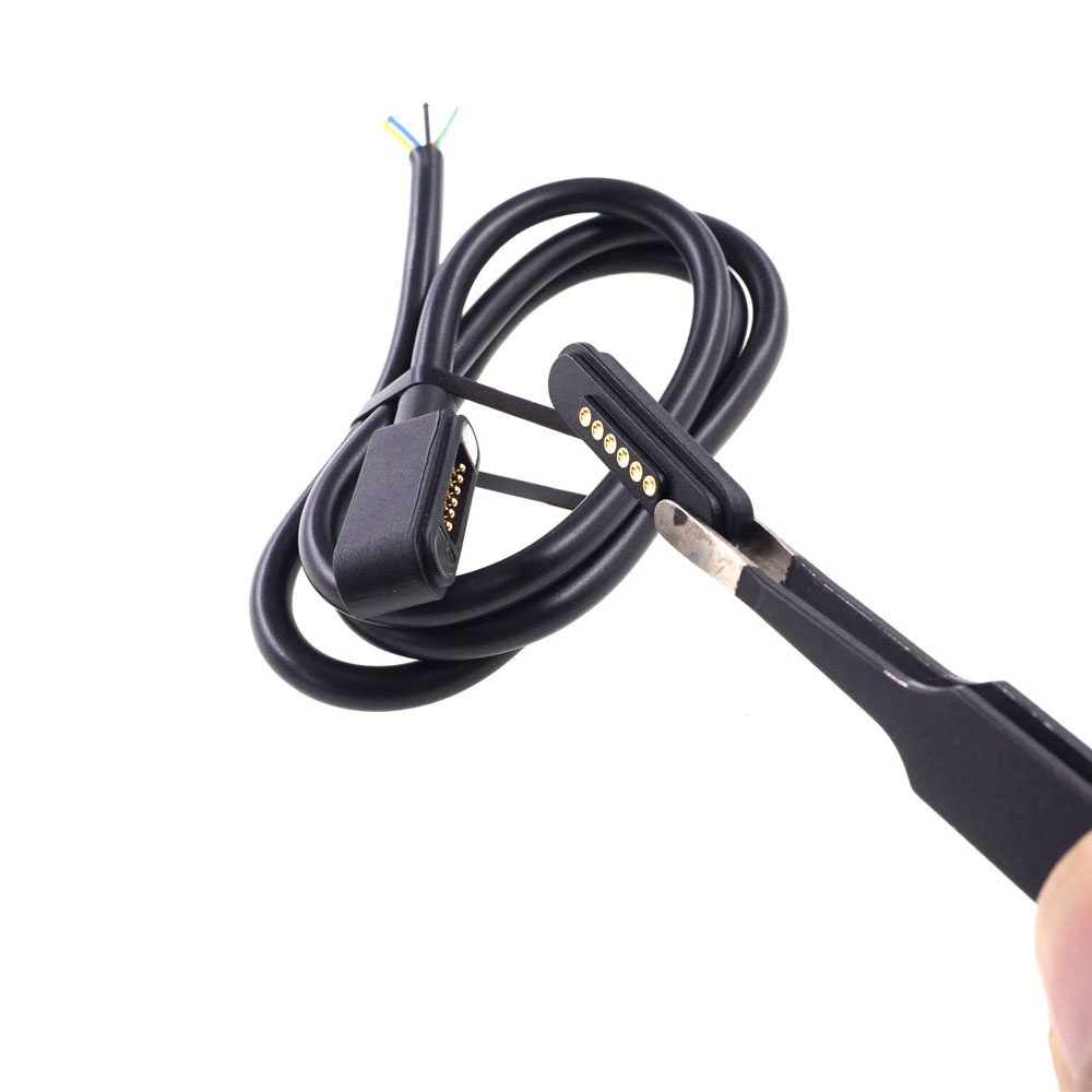 Magnetic Connector 5  6 Pole Cable Wires Male Female 2.2 MM Grid THT 3A Spring Loaded Pogo Pin Waterproof Pad