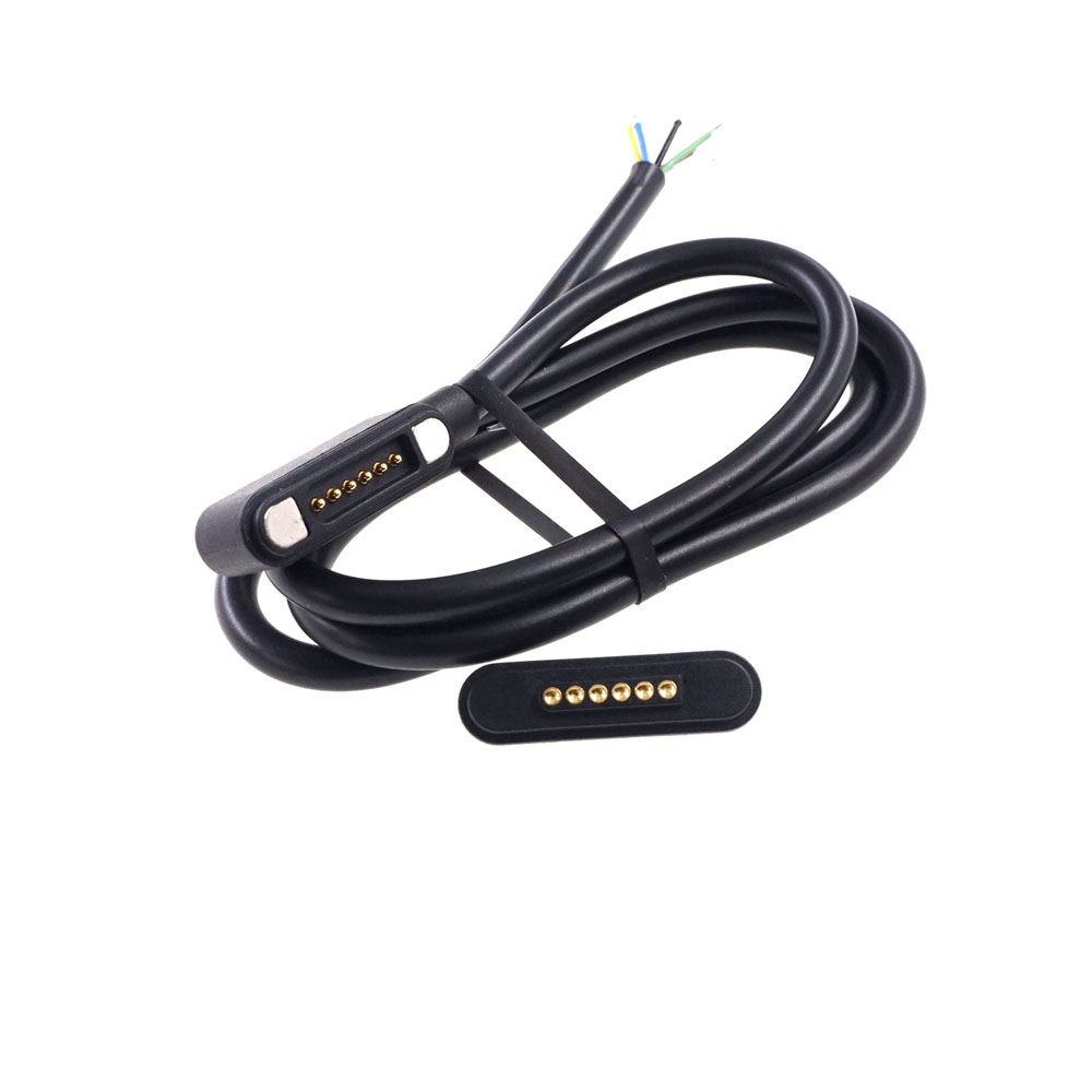 Magnetic Connector 5  6 Pole Cable Wires Male Female 2.2 MM Grid THT 3A Spring Loaded Pogo Pin Waterproof Pad