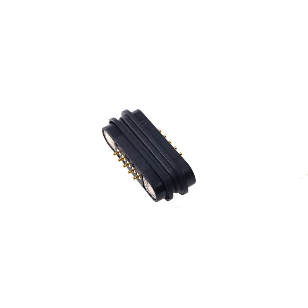 Magnetic Connector 5 Pole USB Cable Wires Male Female 2.2 MM Grid THT 2A Spring Loaded Pogo Pin Waterproof Pad