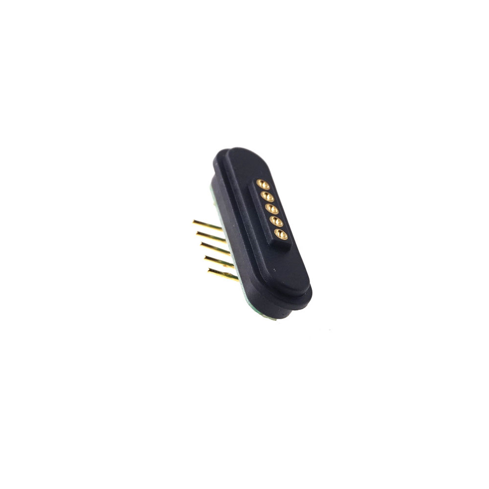 Magnetic Connector 5 Pole USB Cable Wires Male Female 2.2 MM Grid THT 2A Spring Loaded Pogo Pin Waterproof Pad