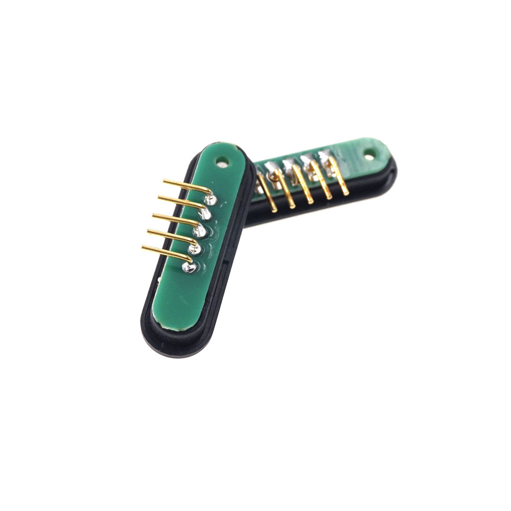 Magnetic Connector 5 Pole USB Cable Wires Male Female 2.2 MM Grid THT 2A Spring Loaded Pogo Pin Waterproof Pad