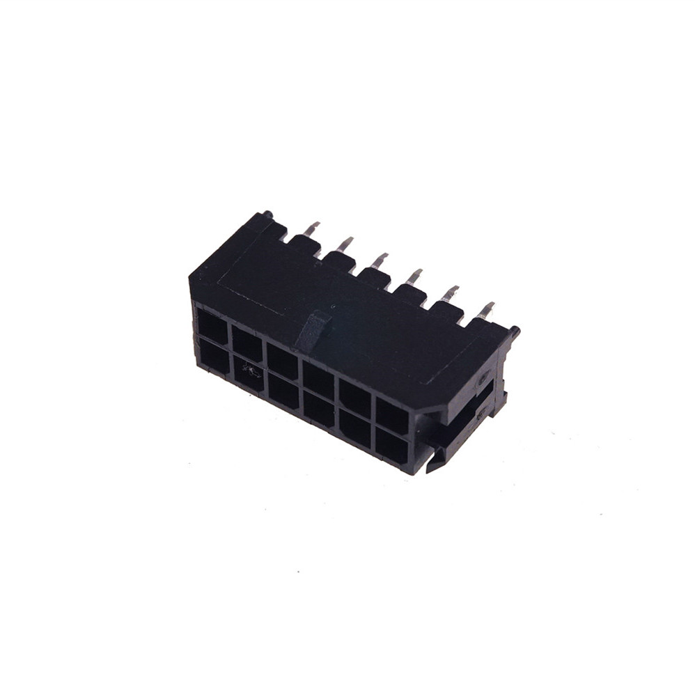 3.0 MM Wafer Micro-Fit 3.0 PCB Male Header Connector Straight 2 4 6 8 10 12 14 16 18 20 22 24 Pin Board Solder 43045