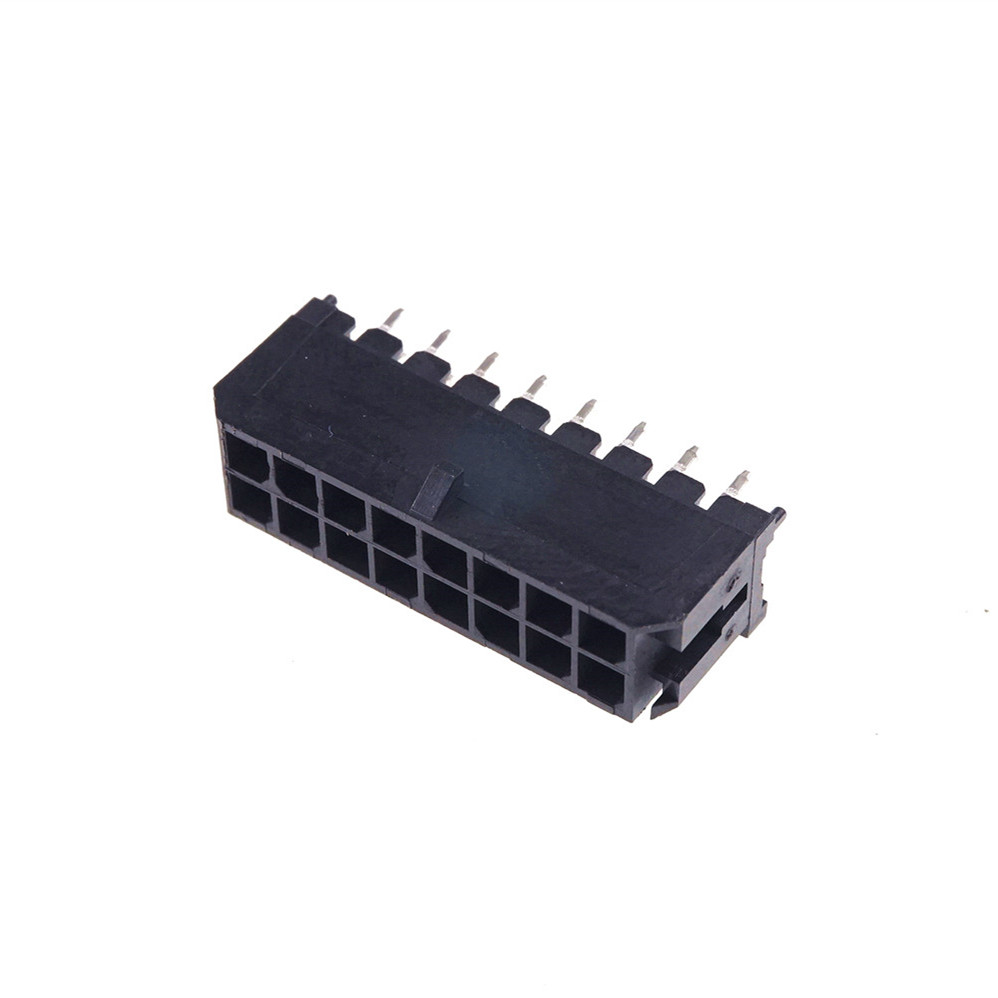 3.0 MM Wafer Micro-Fit 3.0 PCB Male Header Connector Straight 2 4 6 8 10 12 14 16 18 20 22 24 Pin Board Solder 43045