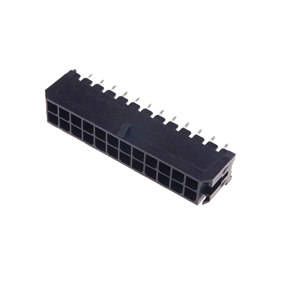 3.0 MM Wafer Micro-Fit 3.0 PCB Male Header Connector Straight 2 4 6 8 10 12 14 16 18 20 22 24 Pin Board Solder 43045