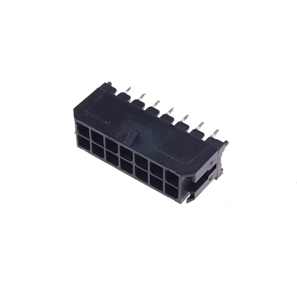 3.0 MM Wafer Micro-Fit 3.0 PCB Male Header Connector Straight 2 4 6 8 10 12 14 16 18 20 22 24 Pin Board Solder 43045