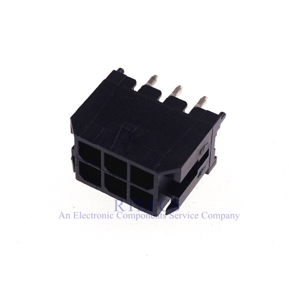 3.0 MM Wafer Micro-Fit 3.0 PCB Male Header Connector Straight 2 4 6 8 10 12 14 16 18 20 22 24 Pin Board Solder 43045
