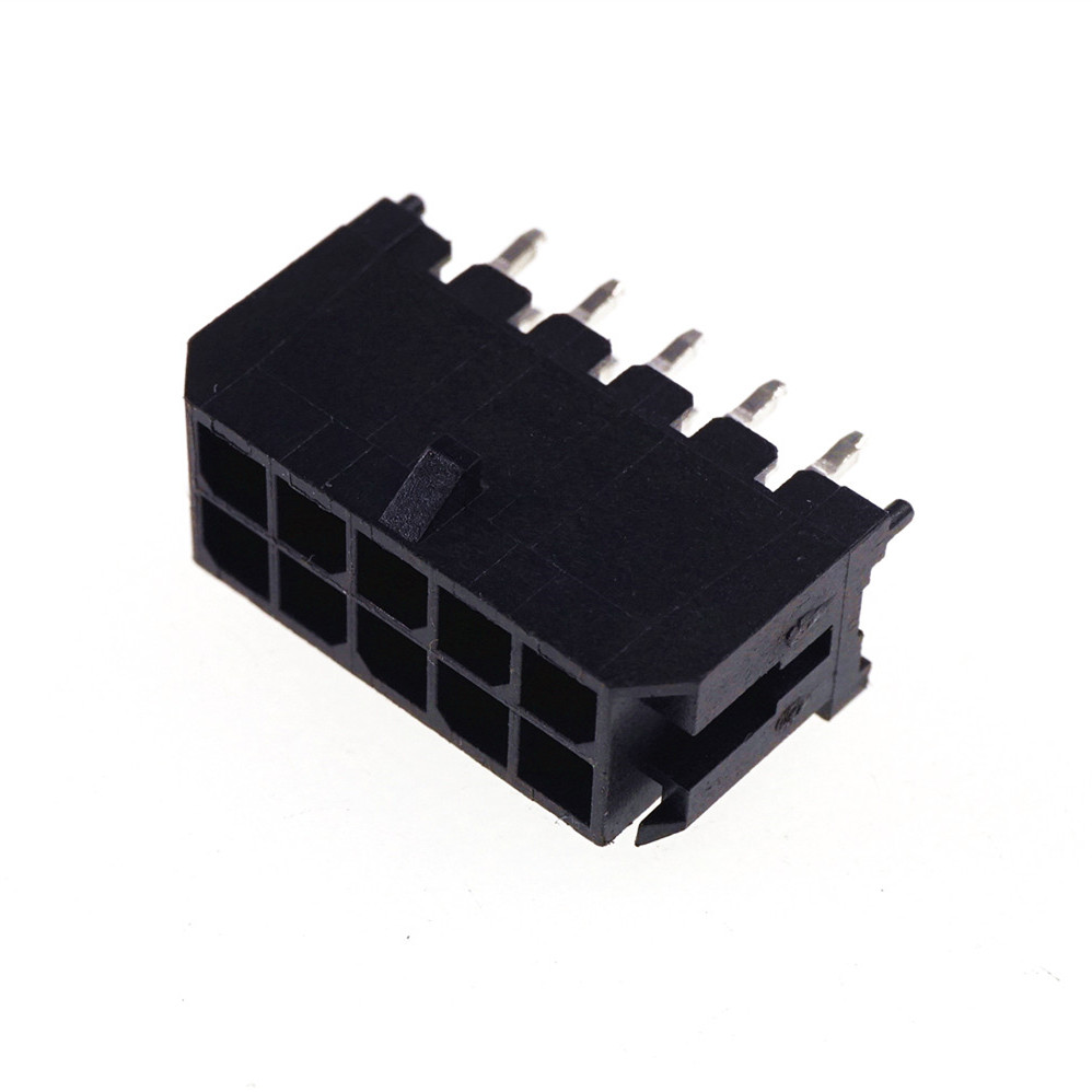 3.0 MM Wafer Micro-Fit 3.0 PCB Male Header Connector Straight 2 4 6 8 10 12 14 16 18 20 22 24 Pin Board Solder 43045
