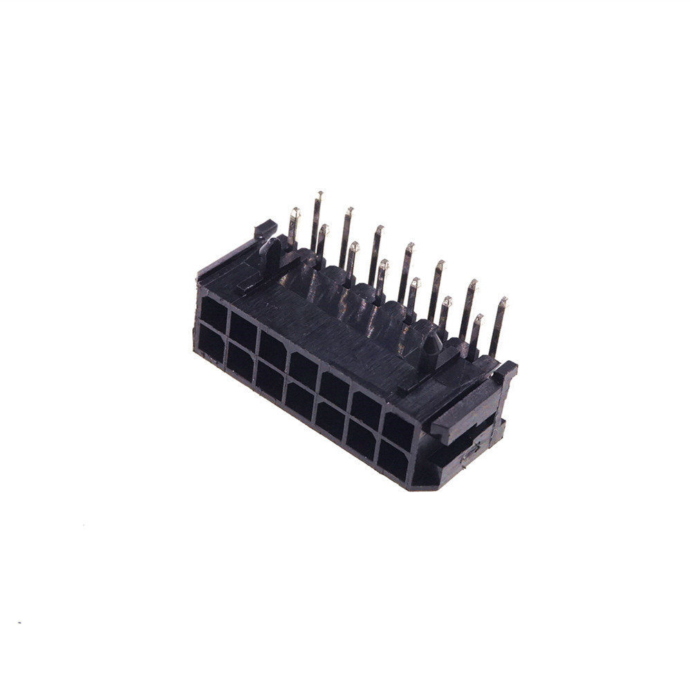 Wafer Micro-Fit 3.0 Connector PCB Male Header Right Angle 2 4 6 8 10 12 14 16 18 20 22 24 Pin Board Solder 43045