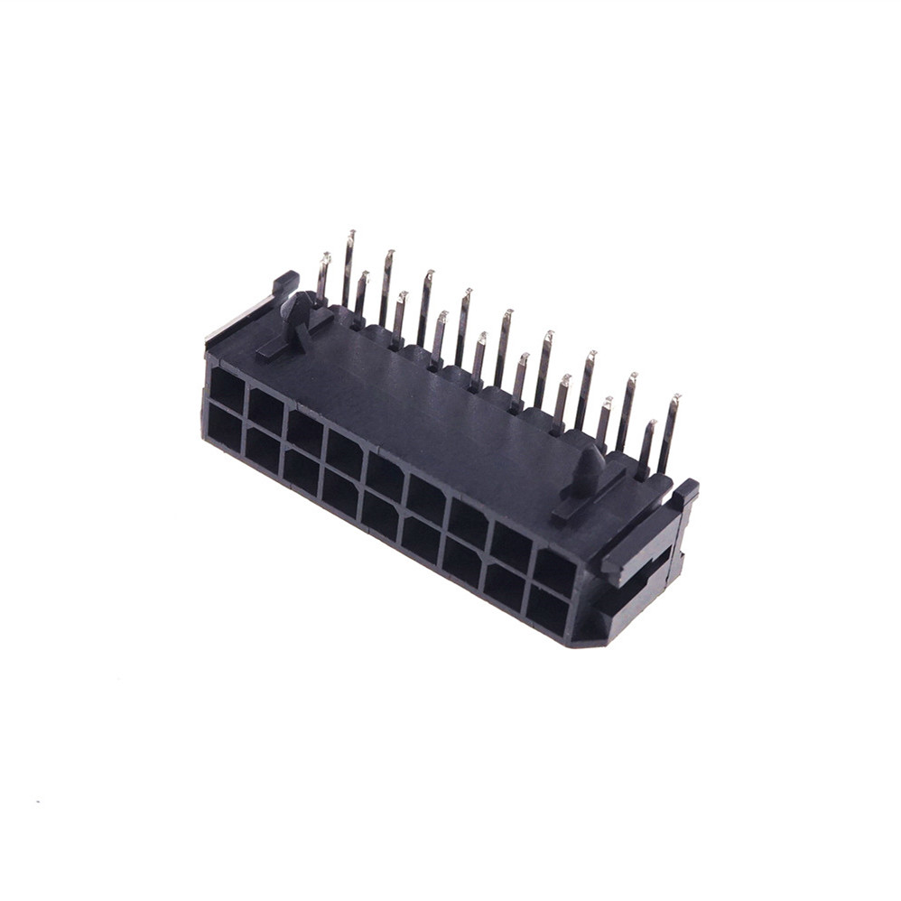 Wafer Micro-Fit 3.0 Connector PCB Male Header Right Angle 2 4 6 8 10 12 14 16 18 20 22 24 Pin Board Solder 43045