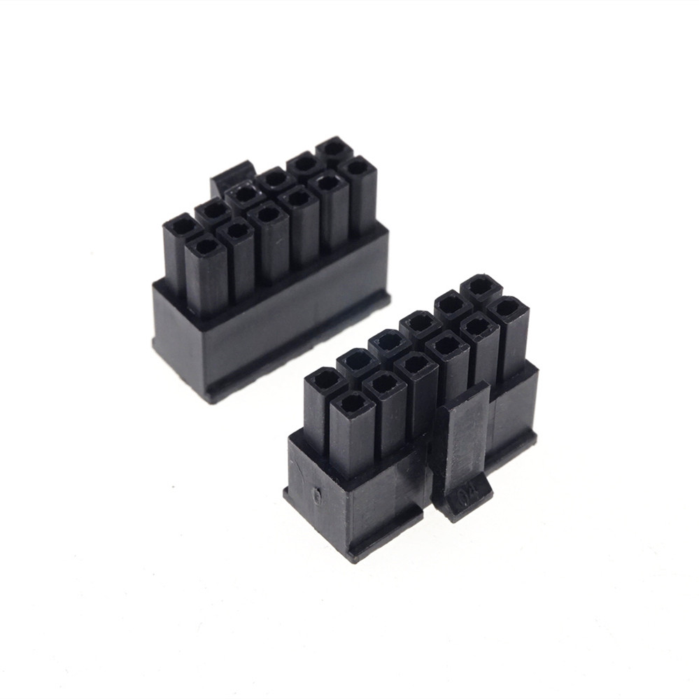 Micro-Fit 3.0 Connector Receptacle Housing 2 Pin 4 6 8 10 12 14 16 18 20 22 24 Circuits Male Shell Power Cross Molex 43025