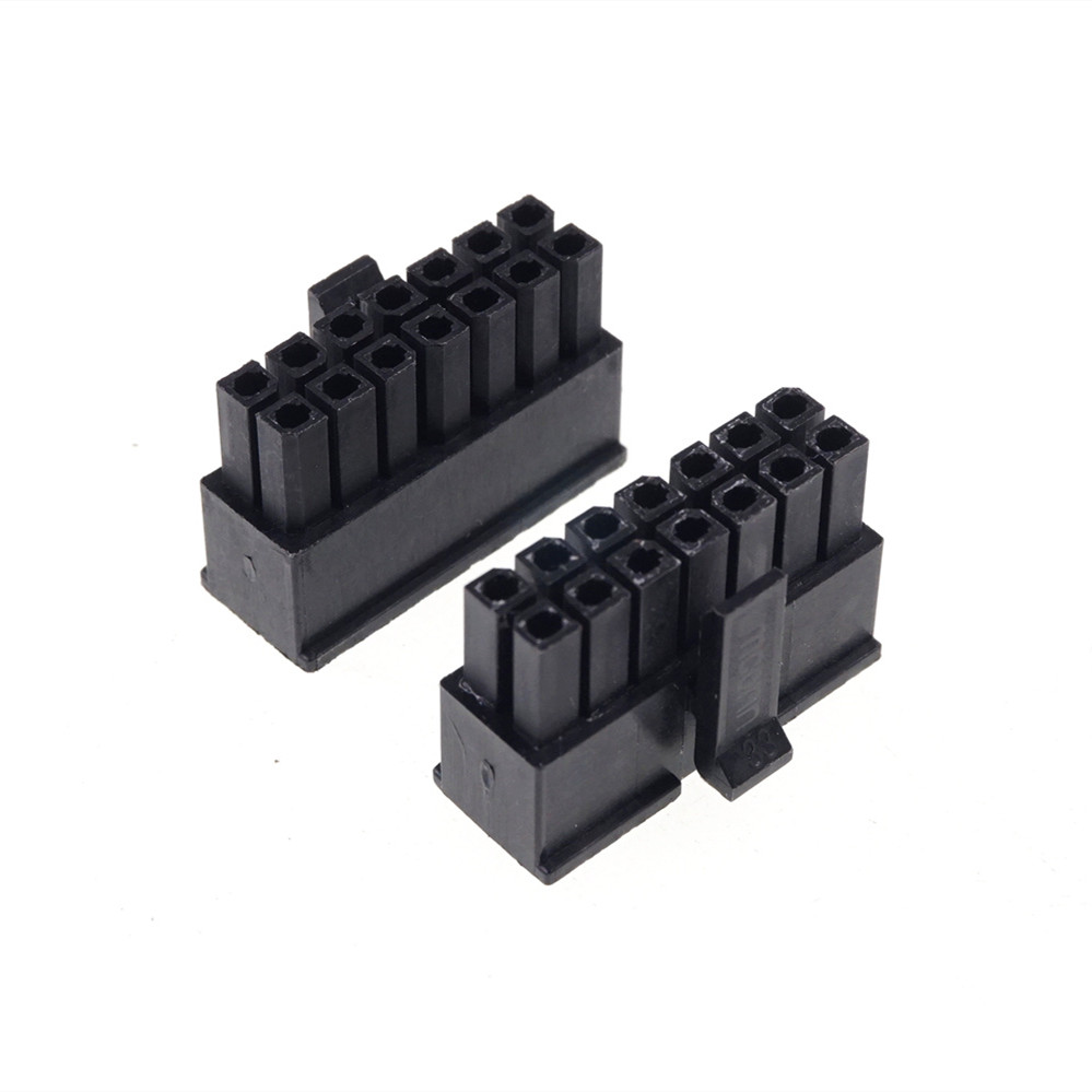 Micro-Fit 3.0 Connector Receptacle Housing 2 Pin 4 6 8 10 12 14 16 18 20 22 24 Circuits Male Shell Power Cross Molex 43025