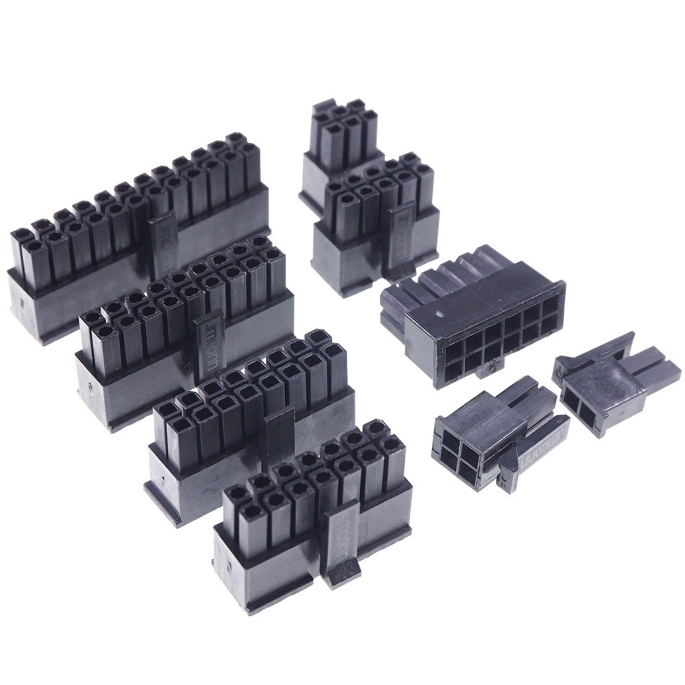 Micro-Fit 3.0 Connector Receptacle Housing 2 Pin 4 6 8 10 12 14 16 18 20 22 24 Circuits Male Shell Power Cross Molex 43025