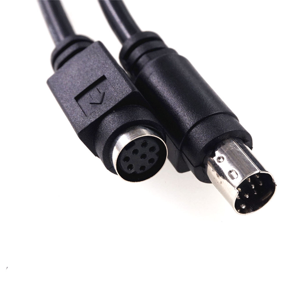 MD8 Mini Din 8 pin Male Female Adapter Cable Plug Socket Conventer PLC Application Shielding Wires