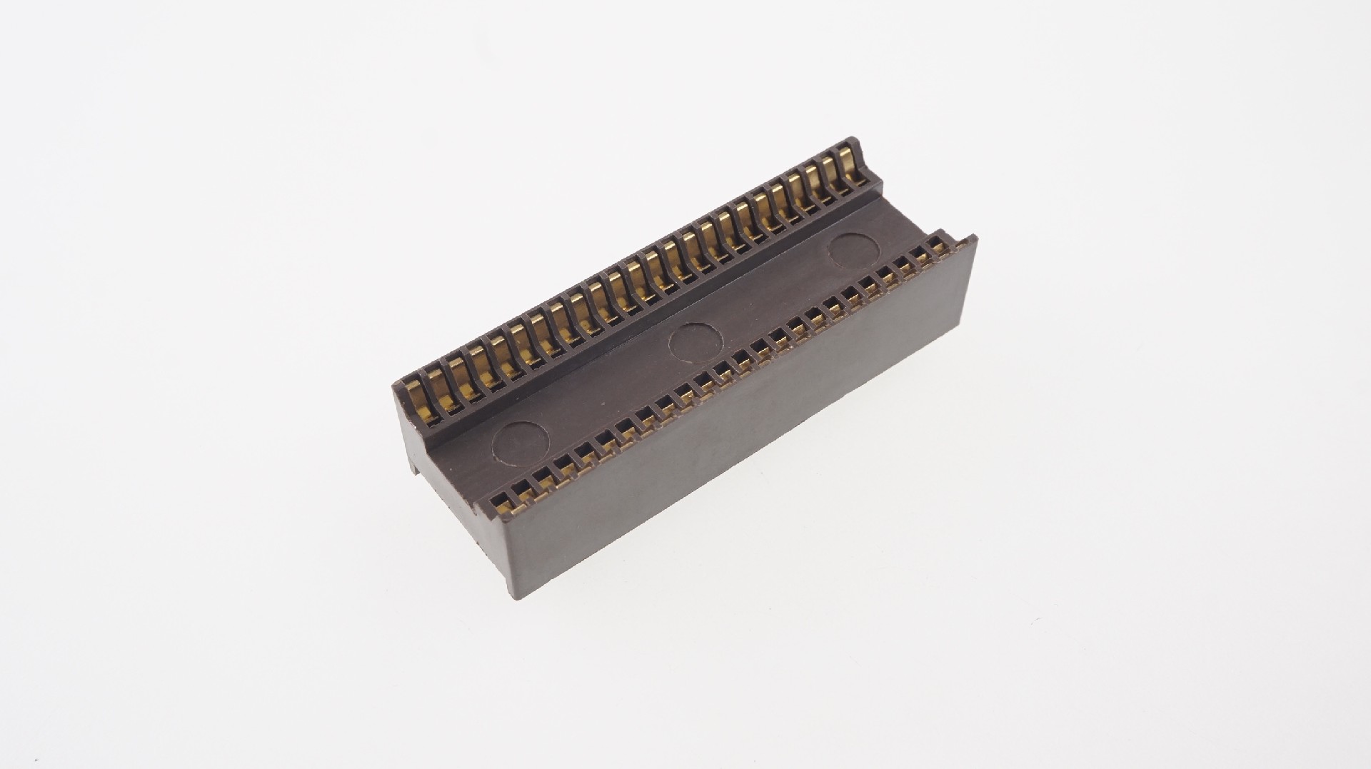 Burn In Socket DIP 2.54 mm Pitch 6 8 12 14 16 18 20 24 28 32 40 48 Pin Gold plate IC Test Socket Through Hole Dual Row