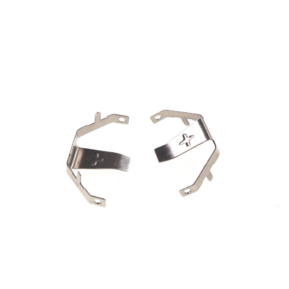 CR2032 Battery Retainer Positive Contact Button Cell Holder Coin Cell 2032 Battery Connector through Holes