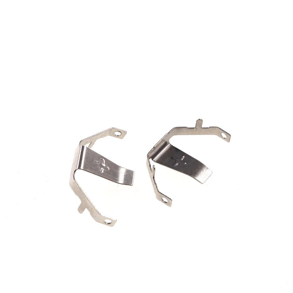 CR2032 Battery Retainer Positive Contact Button Cell Holder Coin Cell 2032 Battery Connector through Holes