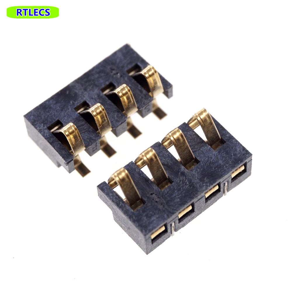 Spring Compression Contact 2.5 mm Pitch 2 3 4 5 6 Pin Male Connector Surface Mount Battery Reflow Solder PCB