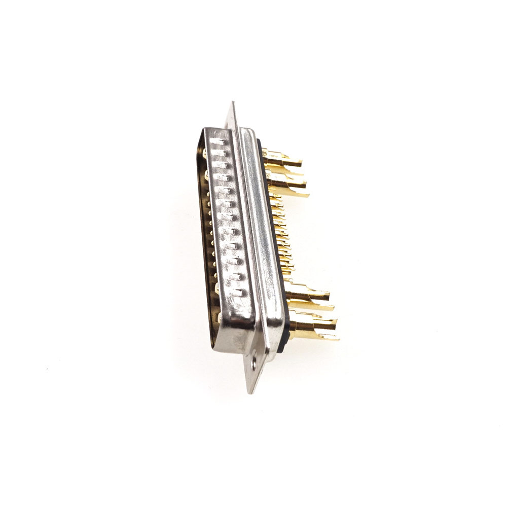 High Power 30A 21W4 D-Sub Connector Combo Male Female Plug Receptacle Signal 17 + 4 Power Panel Mount Wire Solder Cup