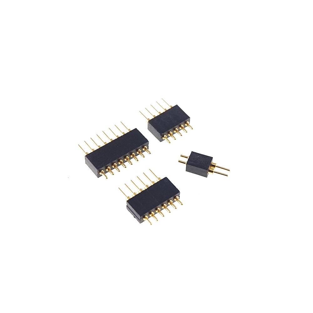 Spring Loaded 1.27 MM Pogo Pin Connector 0.05 Inch Pitch Male PCB Header Single Row Through Holes Probe