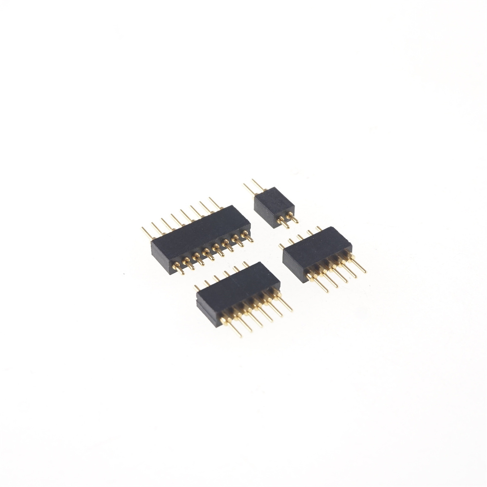 Spring Loaded 1.27 MM Pogo Pin Connector 0.05 Inch Pitch Male PCB Header Single Row Through Holes Probe
