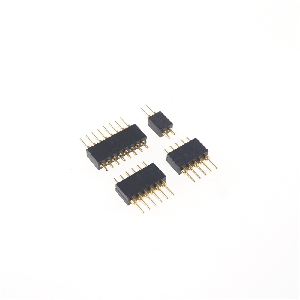 Spring Loaded 1.27 MM Pogo Pin Connector 0.05 Inch Pitch Male PCB Header Single Row Through Holes Probe