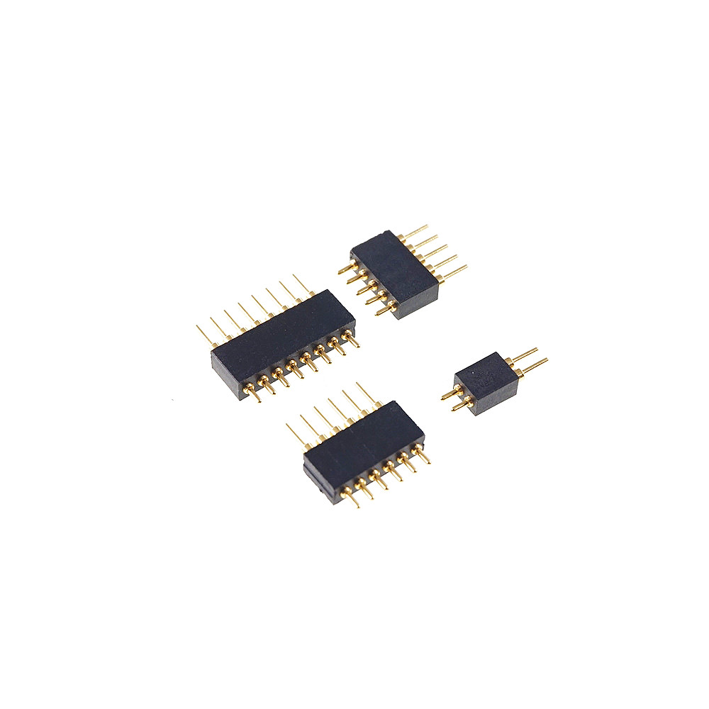 Spring Loaded 1.27 MM Pogo Pin Connector 0.05 Inch Pitch Male PCB Header Single Row Through Holes Probe