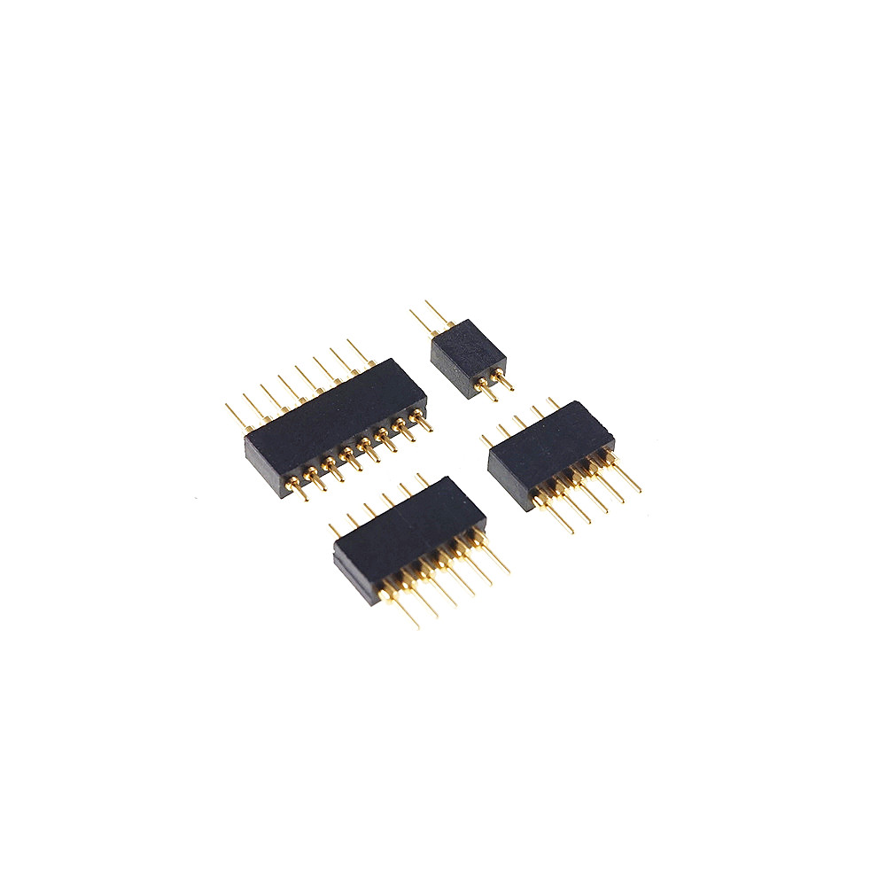 Spring Loaded 1.27 MM Pogo Pin Connector 0.05 Inch Pitch Male PCB Header Single Row Through Holes Probe