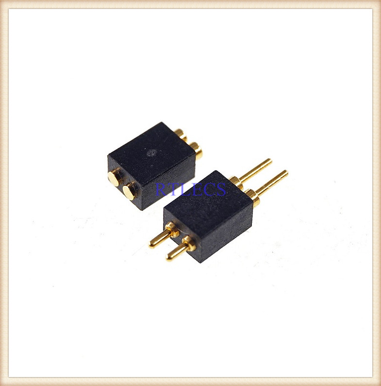 Spring Loaded 1.27 MM Pogo Pin Connector 0.05 Inch Pitch Male PCB Header Single Row Through Holes Probe