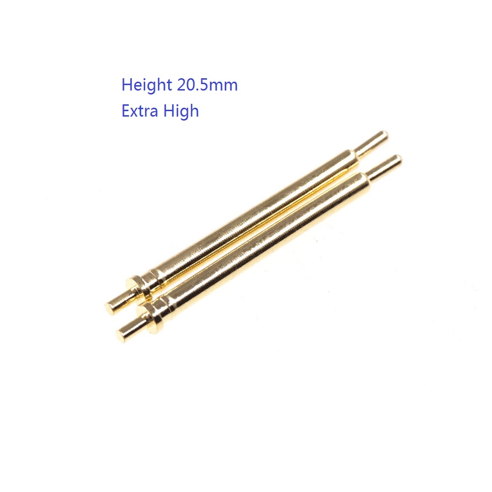 Spring Loaded Pogo Pin Connector 2 2.5 3 3.5 4 4.5 5 5.5 6 6.5 7 7.5 8 8.5 9 9.5 10.0 mm Height Single Through Hole PCB