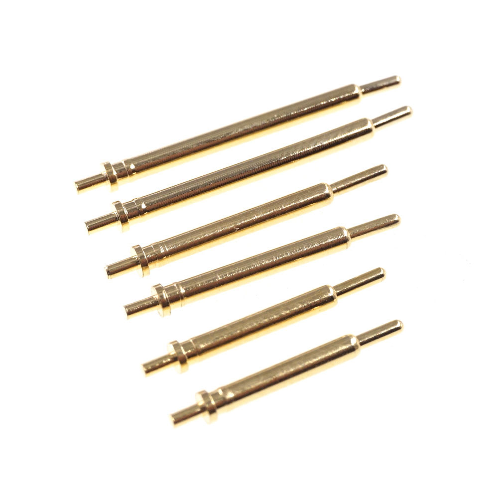 Spring Loaded Pogo Pin Connector 2 2.5 3 3.5 4 4.5 5 5.5 6 6.5 7 7.5 8 8.5 9 9.5 10.0 mm Height Single Through Hole PCB