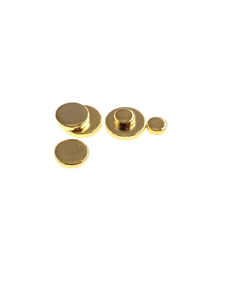 Female Pogo Pin Flat surface Mount Circular Contact Pad Brass Gold plated Target for Spring Probe connector to mate