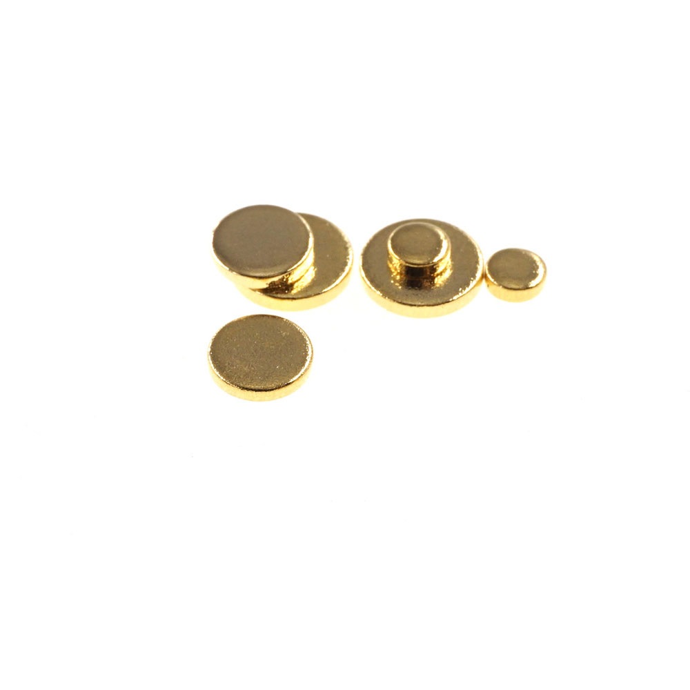 Female Pogo Pin Flat surface Mount Circular Contact Pad Brass Gold plated Target for Spring Probe connector to mate