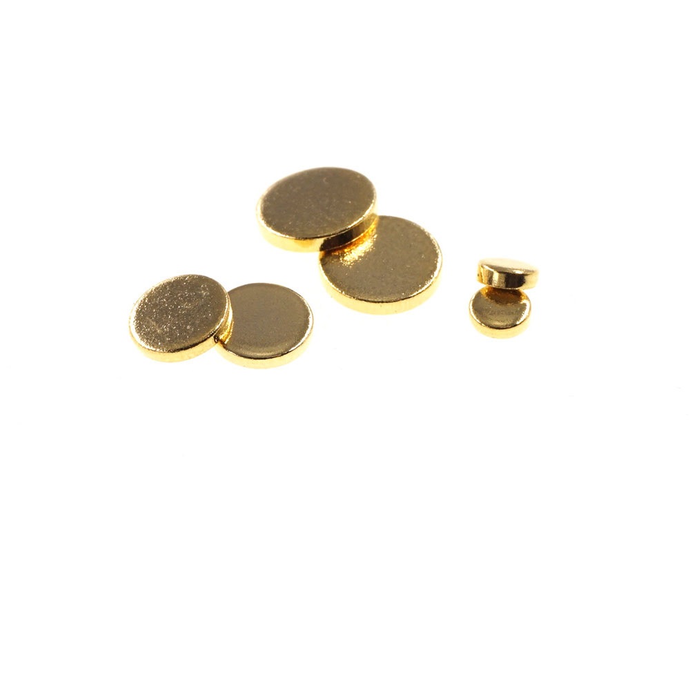 Female Pogo Pin Flat surface Mount Circular Contact Pad Brass Gold plated Target for Spring Probe connector to mate
