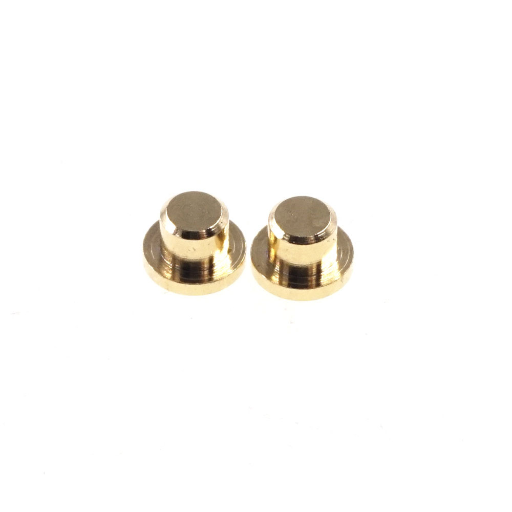 Female Pogo Pin Flange Diameter 3.0 mm Height 2.0 mm Flat surface Circular Contact Pad Female Gold plate Spring connector