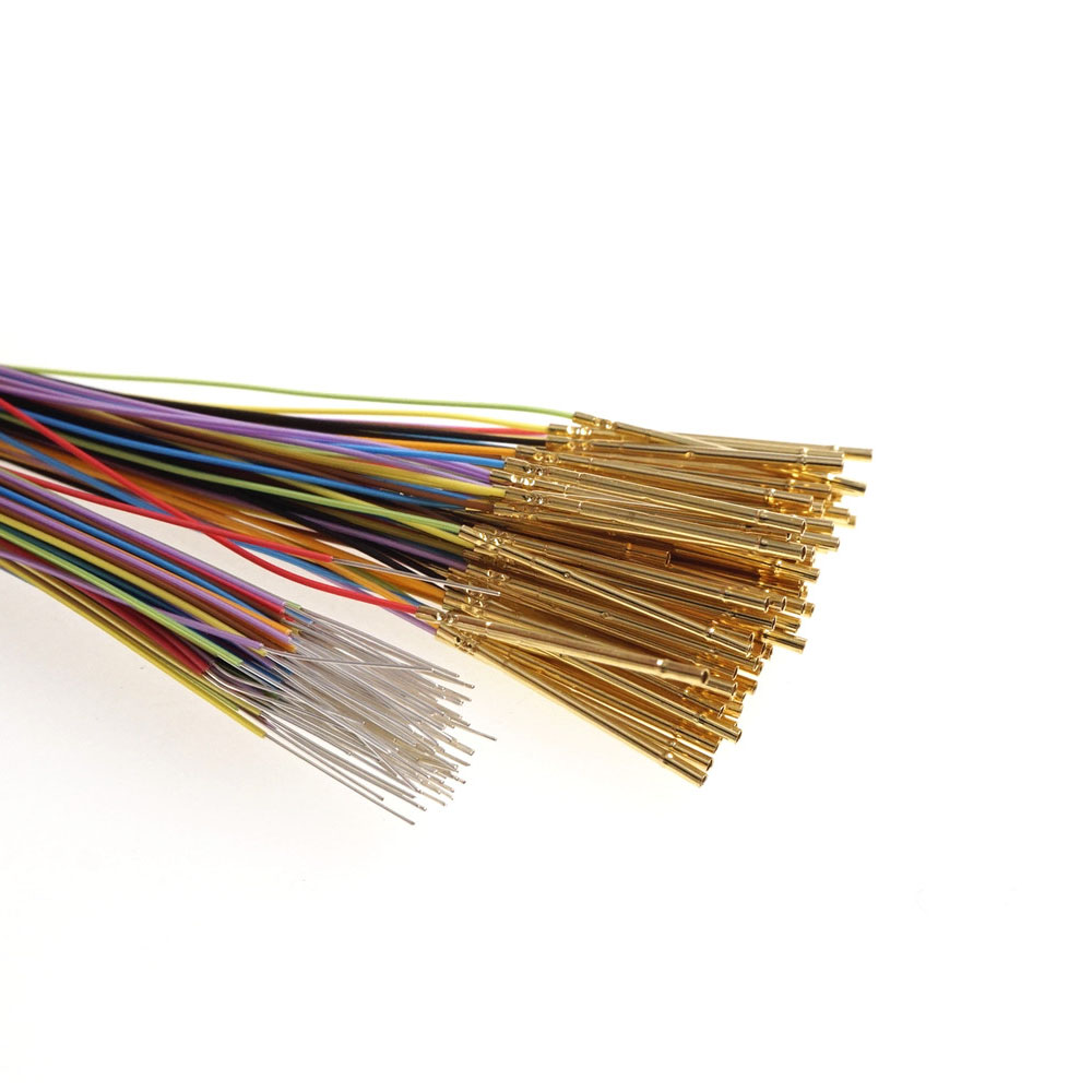 Socket R50-2W7 Length 17.5mm Spring Test Probes Receptacle Bare PCB Pogo Pin Pre-wired wires
