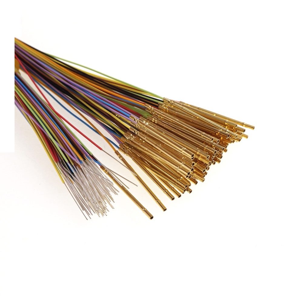 Socket R50-2W7 Length 17.5mm Spring Test Probes Receptacle Bare PCB Pogo Pin Pre-wired wires