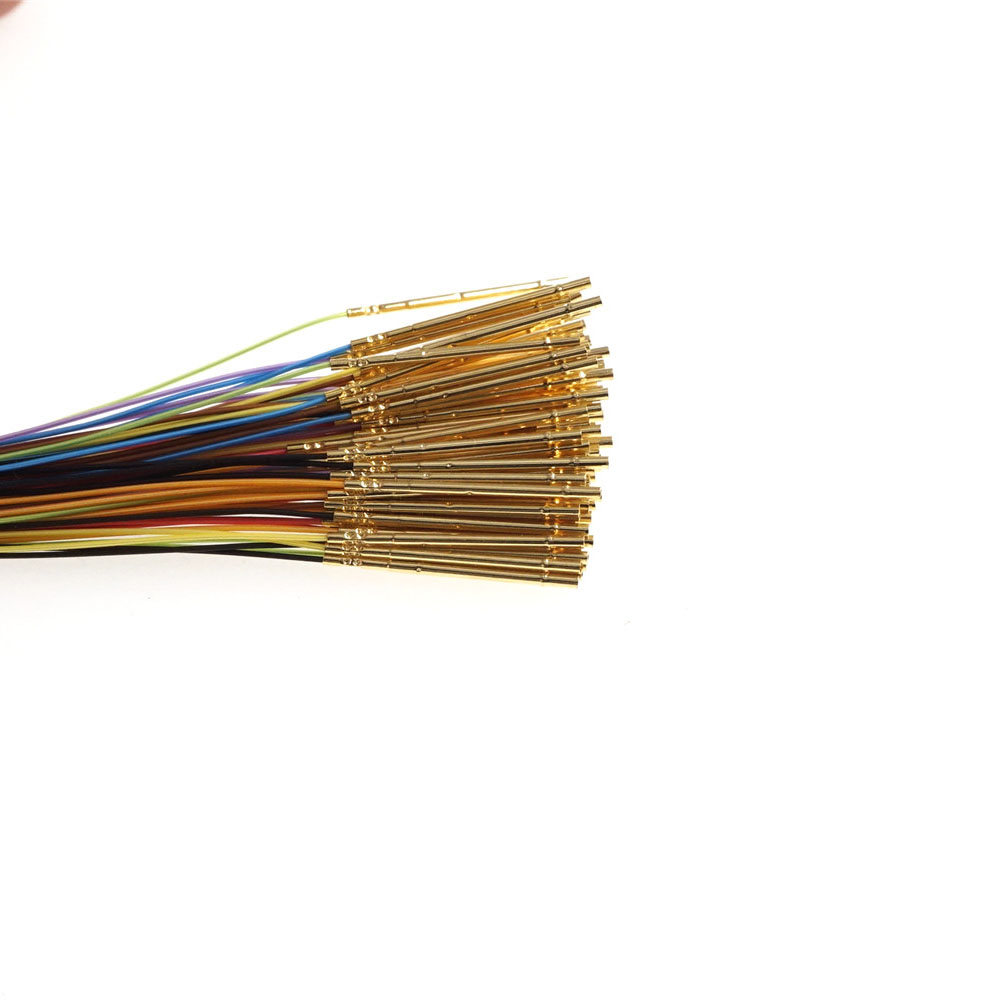 Socket R50-2W7 Length 17.5mm Spring Test Probes Receptacle Bare PCB Pogo Pin Pre-wired wires