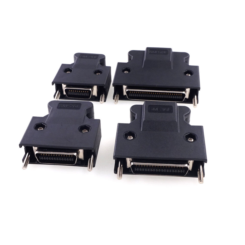 SCSI Male MDR 14 20 26 36 50 Pin Compatible 3M CN Connector 10314 10320 10326 10336 10350 Cable Wire Solder Type Shell